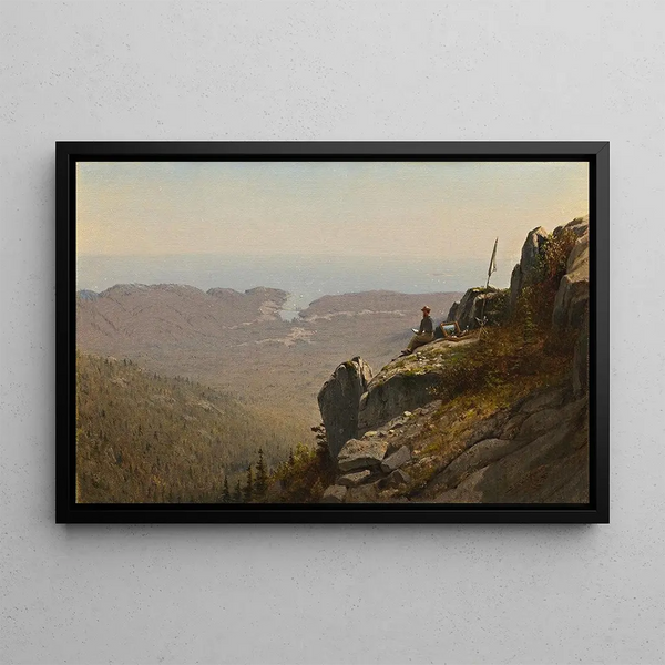 Sanford Robinson Gifford - The Artist Sketching at Mount DesertMaine.webp