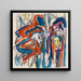 Ongetiteld schilderij - Albert Müller — ingelijst kunstwerk aan de muur