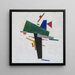 Untitled Painting - Kazimir Malevich — framed artwork on a wall