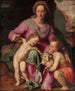 Maria met het kind en de kleine Sint-Jan-Baaltja - Santi di Tito — weergave van het kunstwerk