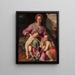 Maria met het kind en de kleine Sint-Jan-Baaltja - Santi di Tito — ingelijst kunstwerk aan de muur