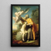 Het Offer van Isaak - Santiago Rebull — ingelijst kunstwerk aan de muur