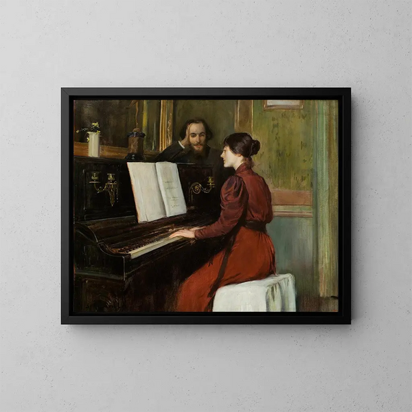 Een roman - Santiago Rusiñol — ingelijst kunstwerk aan de muur