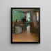 Binnenkant van een café - Santiago Rusiñol — ingelijst kunstwerk aan de muur