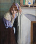 Lachend meisje - Santiago Rusiñol — weergave van het kunstwerk