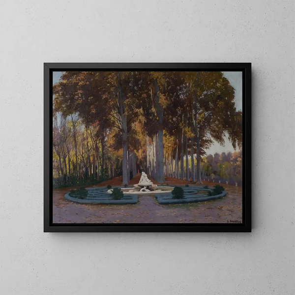 Otoal - Santiago Rusiñol — ingelijst kunstwerk aan de muur