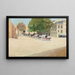 Promenade of Majorca - Santiago Rusiñol — framed artwork on a wall
