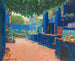 La cour bleue d'Arenys - Santiago Rusiñol — weergave van het kunstwerk