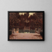 Het perron - Santiago Rusiñol — ingelijst kunstwerk aan de muur