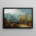 Le long de la rivière Weber Utah - Sarah E Sill — ingelijst kunstwerk aan de muur