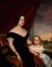 Moeder en kind - Sarah Miriam Peale — weergave van het kunstwerk