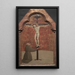 Sint Franciscus knielend voor Christus aan het kruis - Sassetta — ingelijst kunstwerk aan de muur