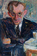 Portret van een man met een bril - Sasza Blonder — weergave van het kunstwerk