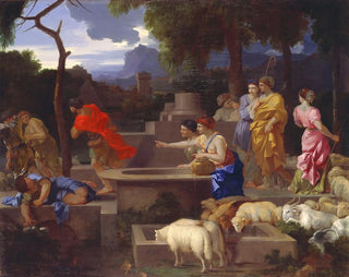 Sbastien Bourdon - Moses Defending the Daughters of Jethro.webp