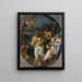 De doop van Christus - Sébastien Bourdon — ingelijst kunstwerk aan de muur