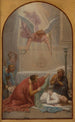 L'impératrice Prisca ensevelissant le corps de sainte Suzanne - Sébastien Norblin de la Gourdaine — weergave van het kunstwerk