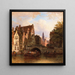 scène in Amsterdam - Elias Pieter van Bommel — ingelijst kunstwerk aan de muur