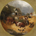 Boerderijplein - John Frederick Herring Jr — weergave van het kunstwerk