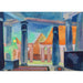 Reproductie van het schilderij scenografie voor het object Cleopatra - Robert Delaunay
