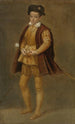 Portrait en pied van een jongen - Ecole de Crémone — weergave van het kunstwerk