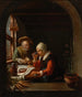 Een boerenmaaltijd - École de Frans van Mieris — weergave van het kunstwerk