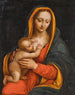 Madonna met kind - School van Leonardo da Vinci — weergave van het kunstwerk