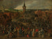 van een marktdag in een Vlaamse stad - Sebastian Vrancx — weergave van het kunstwerk