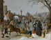 Winterplezier - Sebastian Vrancx — weergave van het kunstwerk