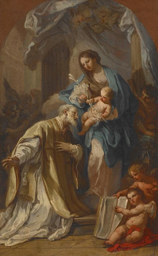 Sebastiano Conca - The Madonna Appearing to St Philip Neri.webp
