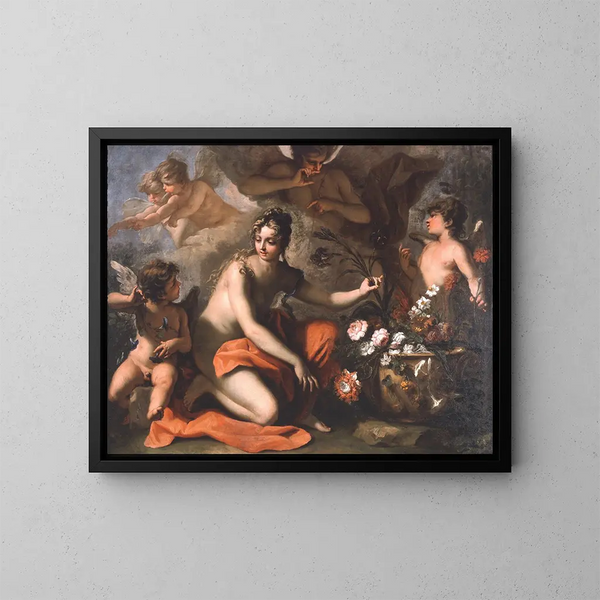 Flore - Sebastiano Ricci — ingelijst kunstwerk aan de muur