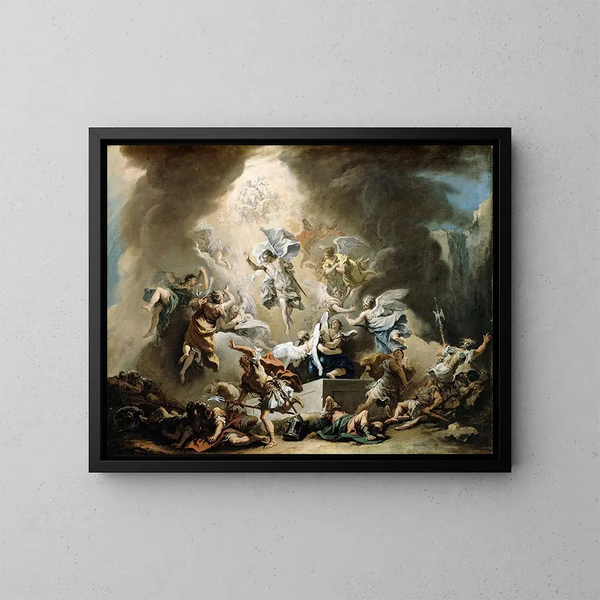 De Opstanding - Sebastiano Ricci — ingelijst kunstwerk aan de muur