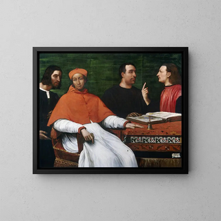 Sebastiano del Piombo - Cardinal Bandinello SauliHis Secretary and Two Geographers.webp