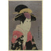 Reproductie van het schilderij Segawa Tomisaburo (als Yadorigi, vrouw van Ogishi Kurando) - Toshusai Sharaku