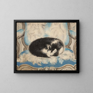 Sei Koyanagui - Cat sleeping on an armchair.webp