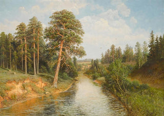 Semyon Fedorovich Fedorov - Summer Woodland Scene.webp