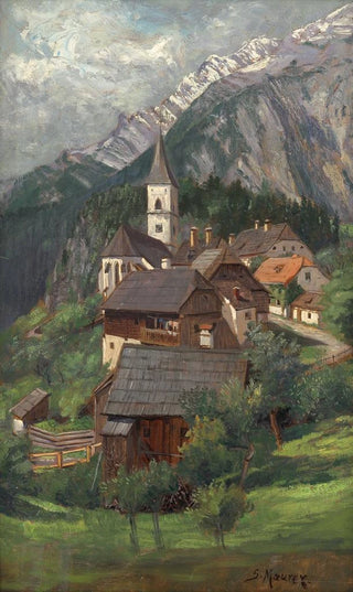 Serafin Maurer - Dorf im Gebirge.webp