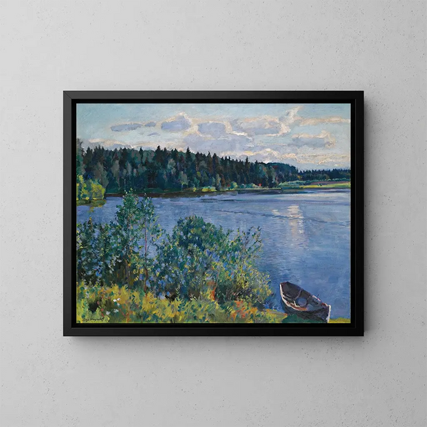 Het Meer - Sergei Arsenevich Vinogradov — ingelijst kunstwerk aan de muur