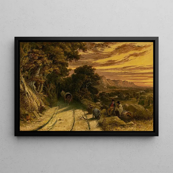 Seth Eastman - RoadSide View View in Wisconsin.webp