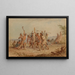 Frapper le poteau - Seth Eastman — ingelijst kunstwerk aan de muur