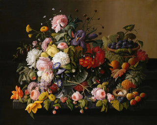 Severin Roesen - Still Life Flowers and Fruit.webp