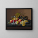 Natuurschilderij met fruit en citroen - Severin Roesen — ingelijst kunstwerk aan de muur