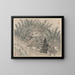 Pavillon de bambou, colline du Tigre - Shen Zhou — ingelijst kunstwerk aan de muur