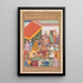 Timur distribue des cadeaux de son petit-fils le Prince de Multan d'un Zafarnama Livre des Victoires - Shravana — ingelijst kunstwerk aan de muur