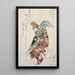 Untitled - Shunbaisai Hokuei — framed artwork on a wall