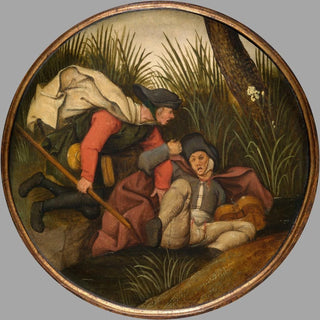 Si les aveugles guident les aveugles, tous deux tomberont dans le fossé - Pieter Brueghel le Jeune