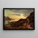 Zonsondergang over de riviermonding - Sidney Richard Percy — ingelijst kunstwerk aan de muur