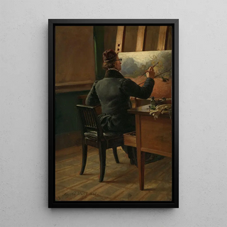 Siegwald Dahl - The Painter JC Dahl at his Easel.webp