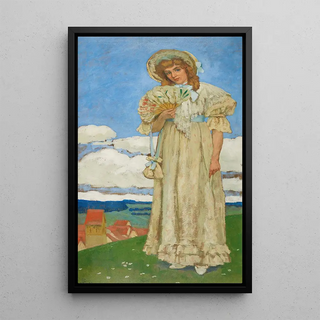 Sigismund Righini - Young Lady With Fan.webp