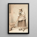 Bernese Mountain Dog painting in costume - Sigmund Freudenberger — framed artwork on a wall