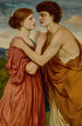 Damon et Aglaé - Simeon Solomon — weergave van het kunstwerk